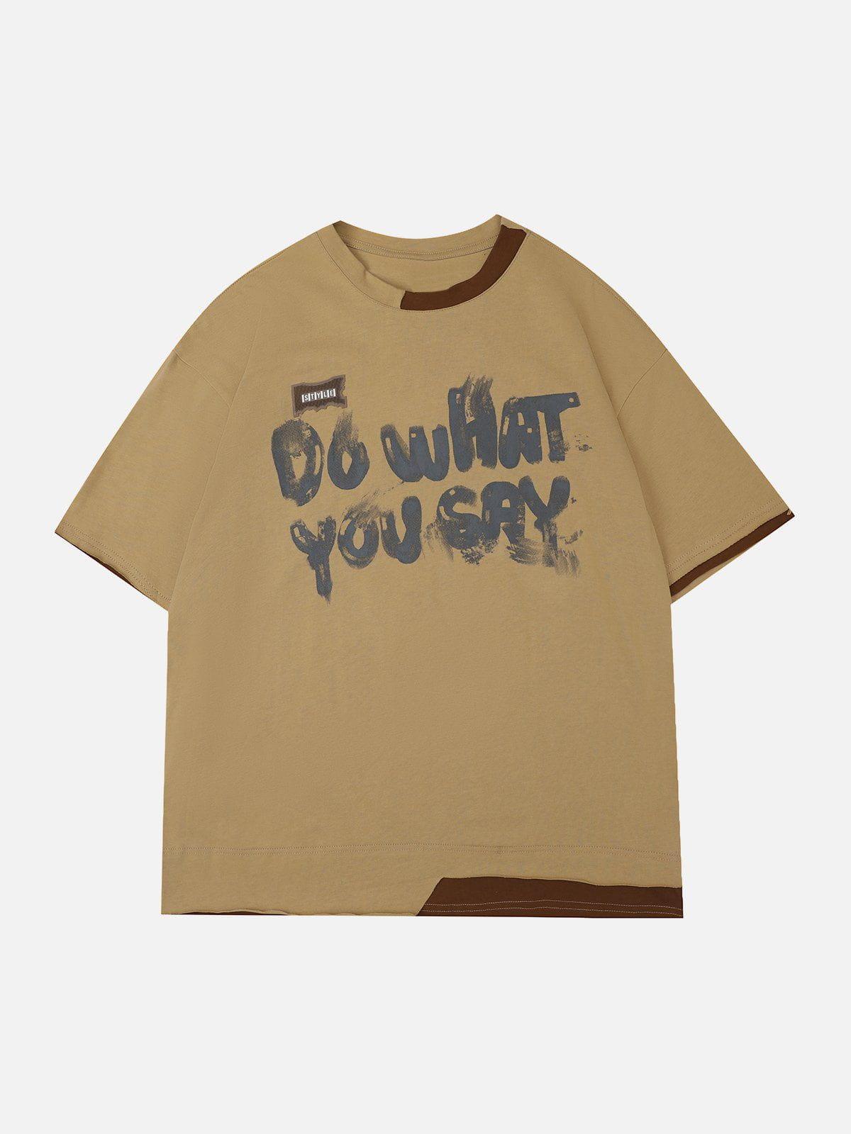 Tntwear® - Graffiti Monogram Print Tee - tntwear1
