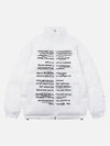 Tntwear® - Handwritten Font Design Down Jacket - tntwear1