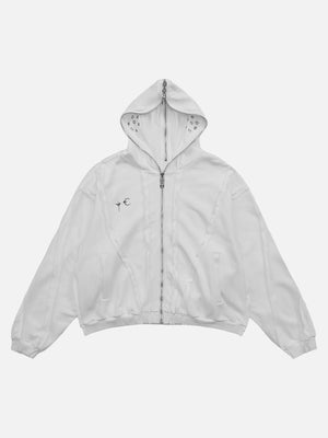 Tntwear® - Heavyweight Batik Washed Distressed Hoodie - tntwear1