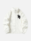 Tntwear® - Hip-hop Letter Stand Collar Imitation Rabbit Fur Jacket - 1908 - tntwear1