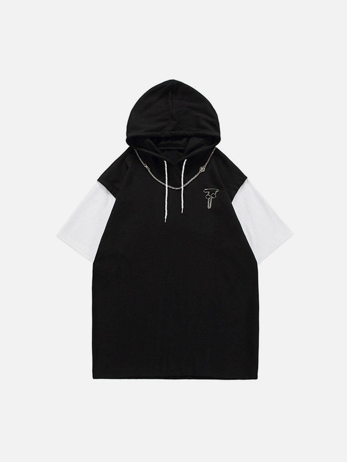 Tntwear® - Hooded Detachable Necklace Tee - tntwear1