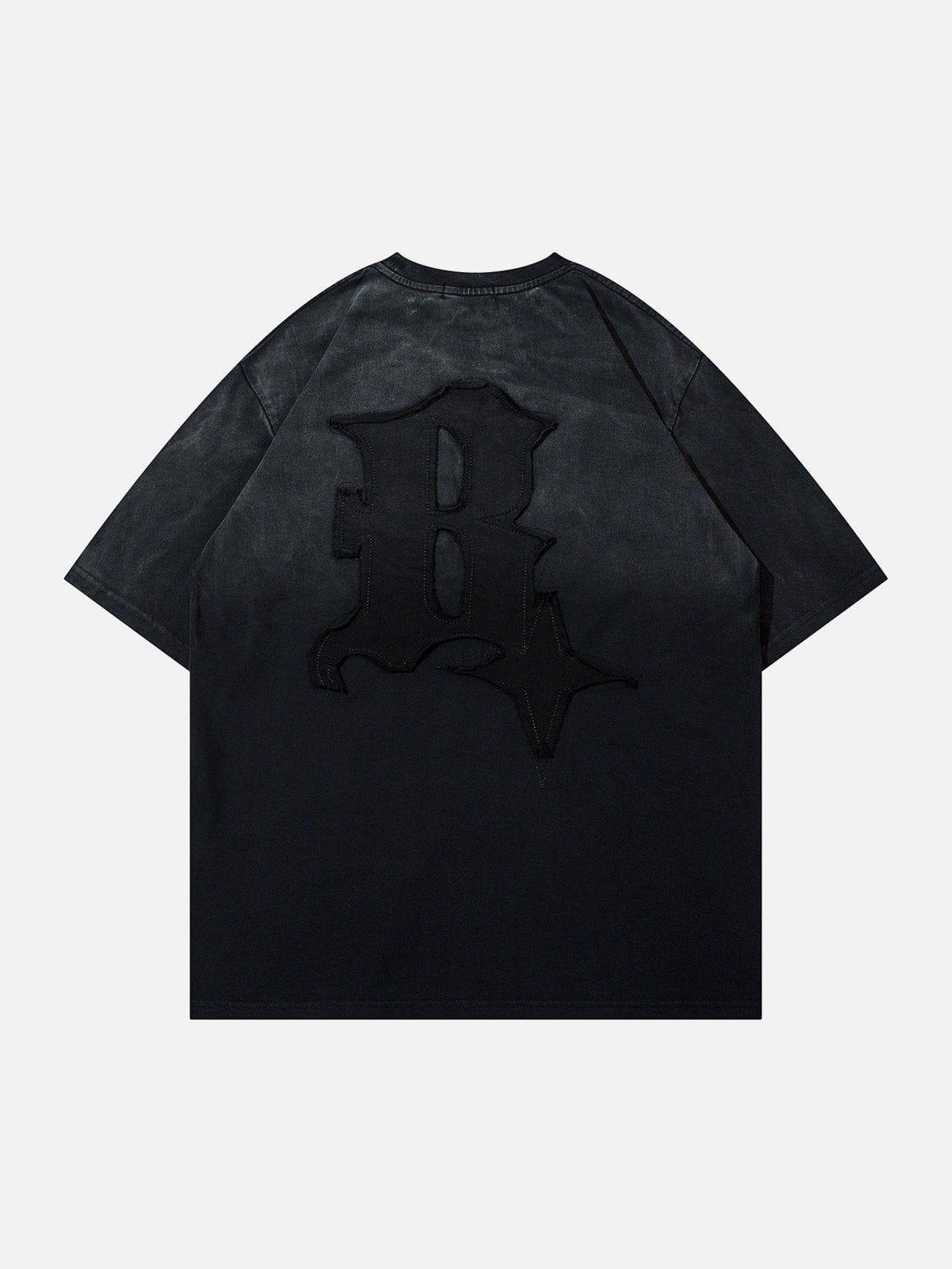 Tntwear® - Letters Graphic Vintage Tee - tntwear1
