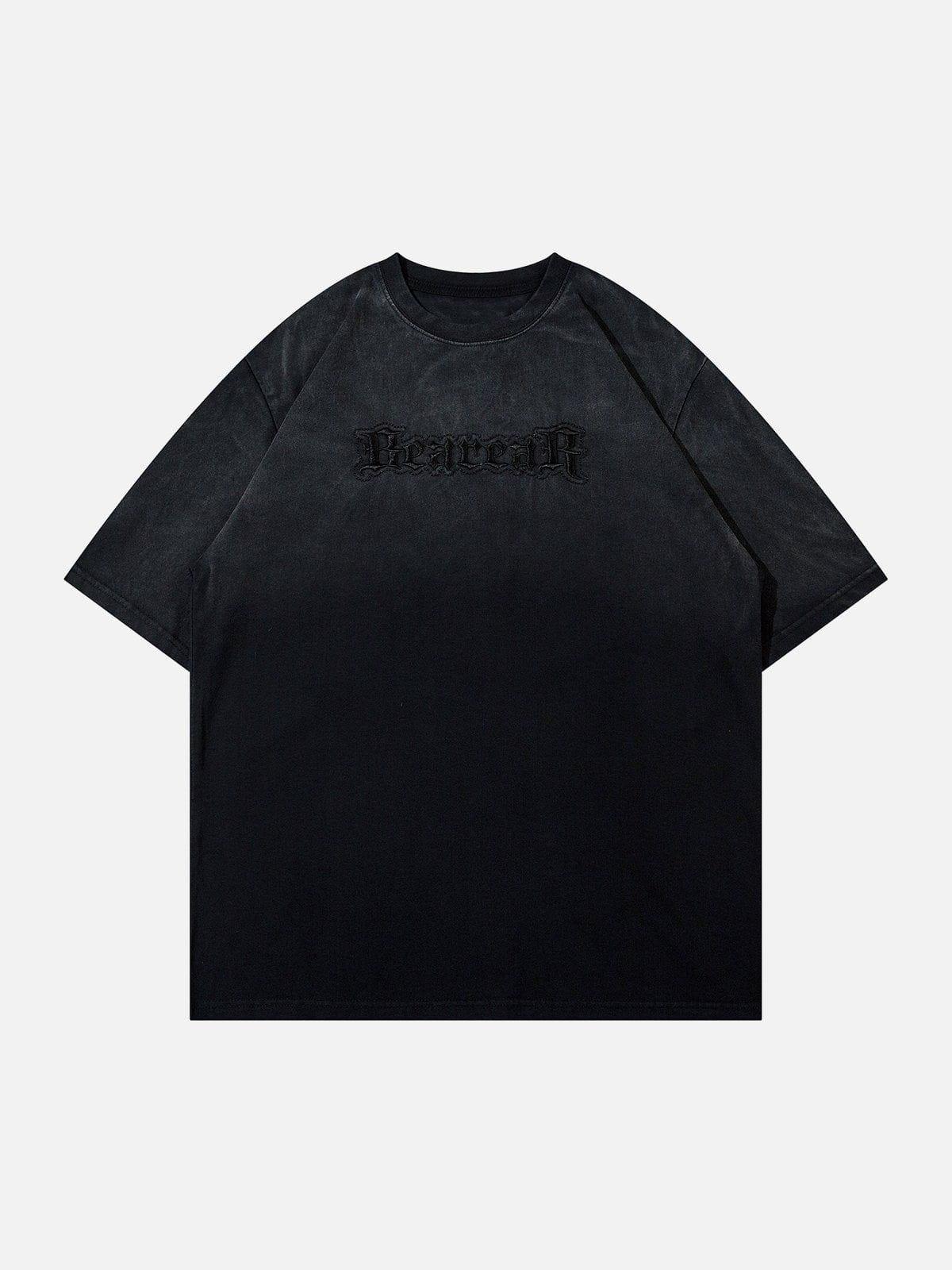 Tntwear® - Letters Graphic Vintage Tee - tntwear1