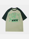 Tntwear® - Love Heart Print Patchwork Tee - tntwear1