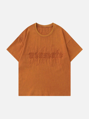 Tntwear® - Monogram Embroidered Solid Tee - tntwear1