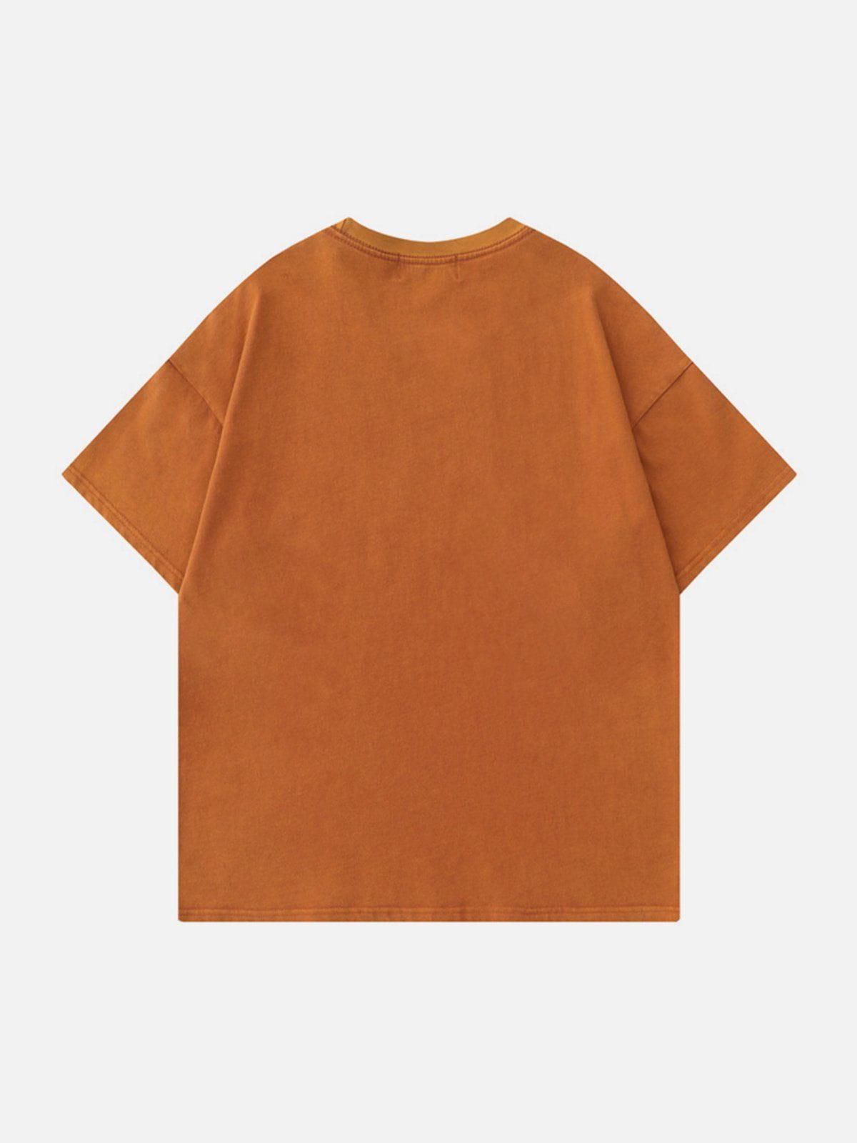 Tntwear® - Monogram Embroidered Solid Tee - tntwear1