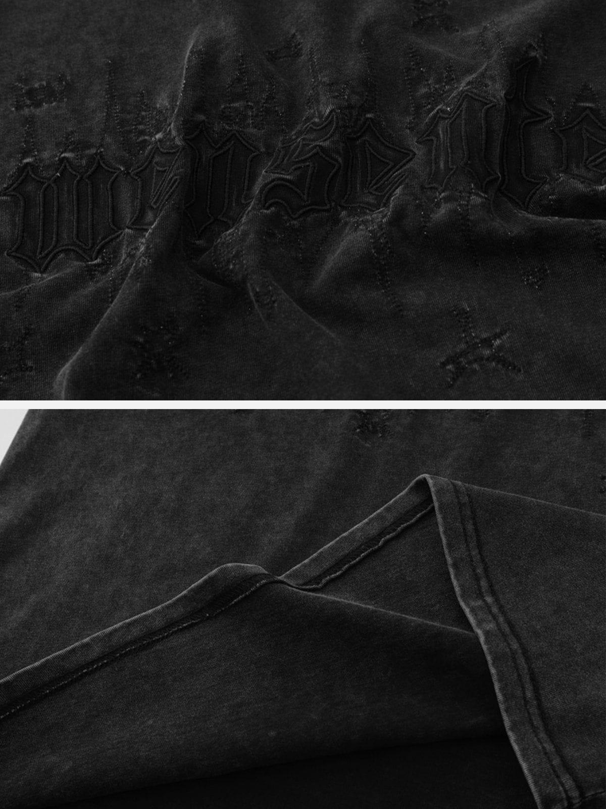 Tntwear® - Monogram Embroidered Solid Tee - tntwear1
