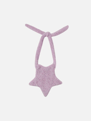 Tntwear® - Multicolor Stars Solid Color Plush Shoulder Bag - tntwear1