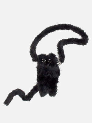 Tntwear® - Original Black Plush Aloof Cat Phone Wallet - tntwear1