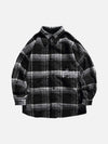 Tntwear® - Plaid Cotton Wool Reversible Shirt Jacket - tntwear1