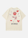 Tntwear® - Rose Temperature Change Print Tee - tntwear1