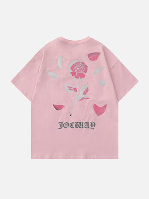 Tntwear® - Rose Temperature Change Print Tee - tntwear1