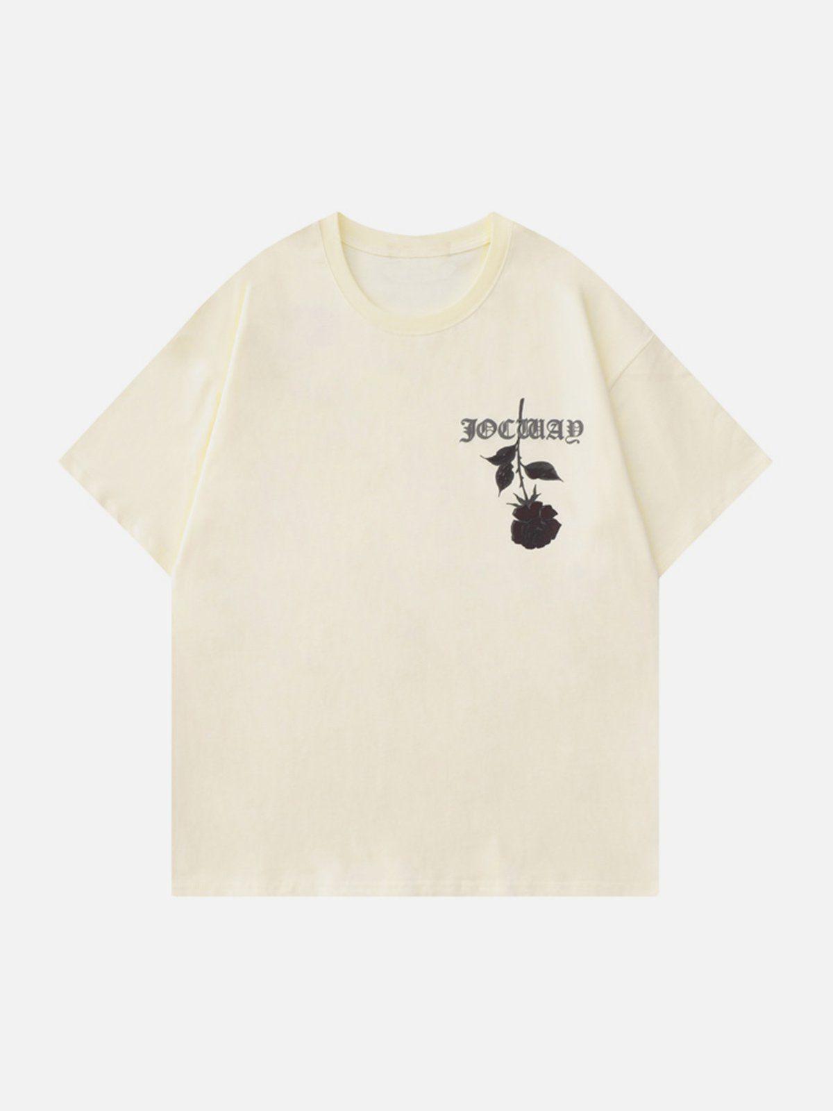 Tntwear® - Rose Temperature Change Print Tee - tntwear1