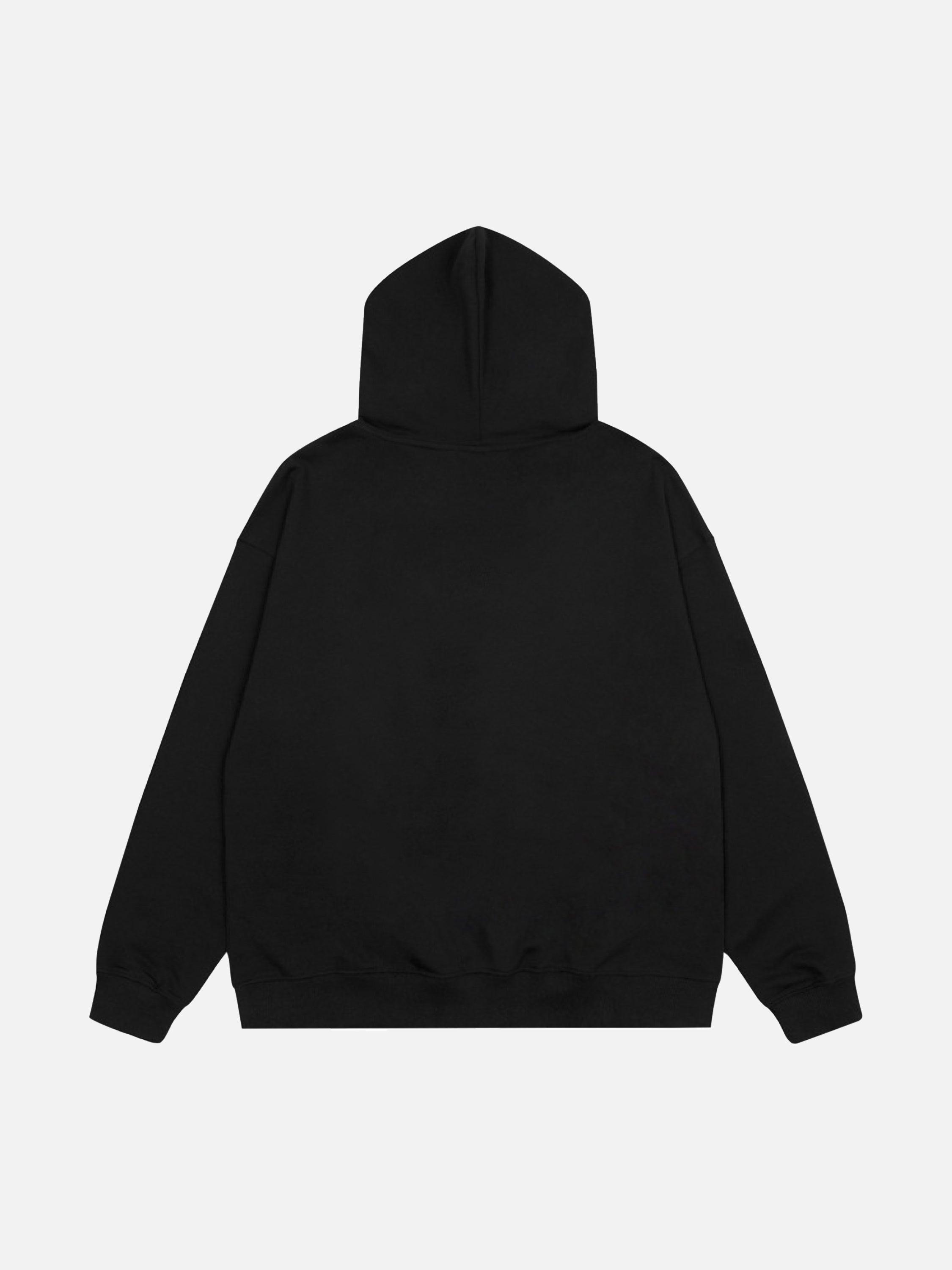 Tntwear® - Skull Stitching Letters Creative Design Printed Sweatshirt - tntwear1