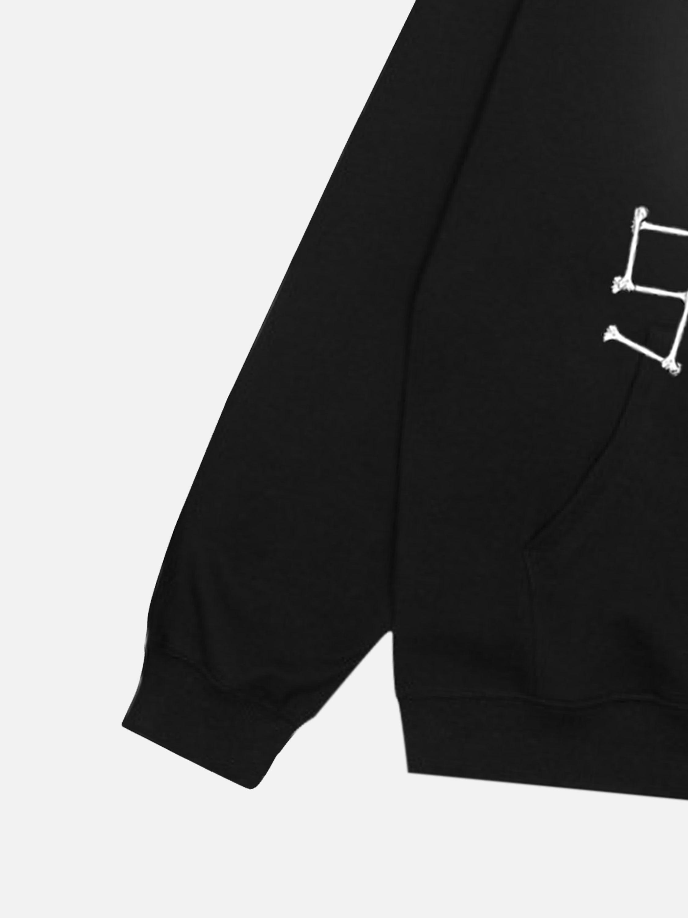 Tntwear® - Skull Stitching Letters Creative Design Printed Sweatshirt - tntwear1