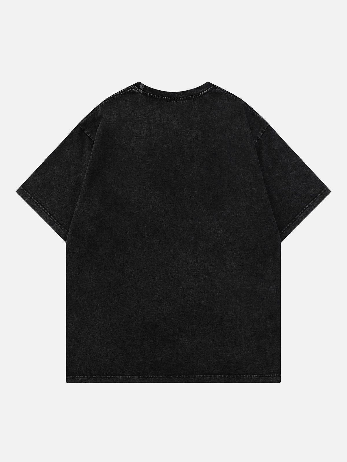 Tntwear® - Star Print Washed Tee - tntwear1