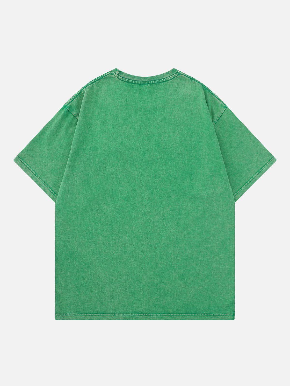 Tntwear® - Star Print Washed Tee - tntwear1