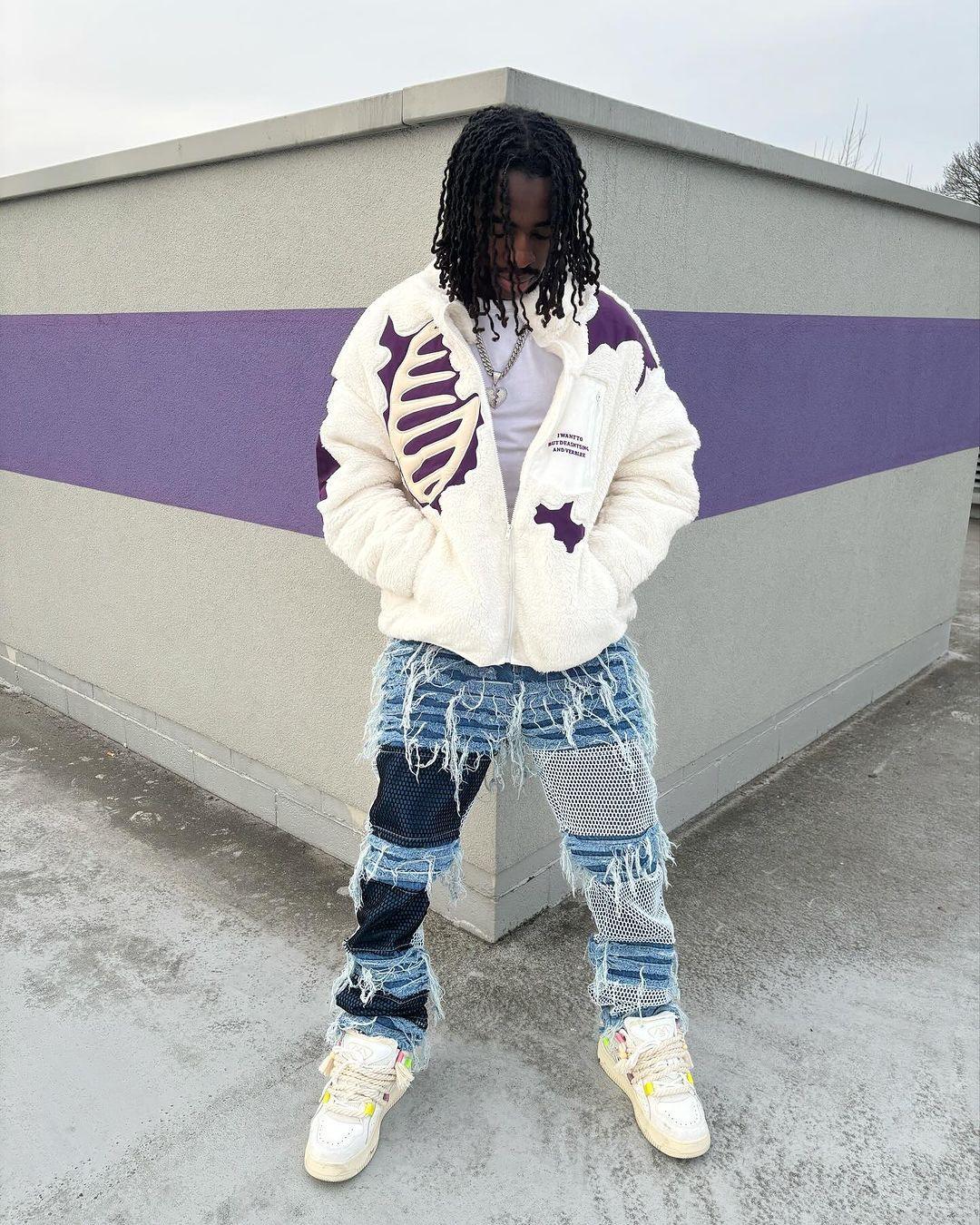 Tntwear® - Street Retro Skull Loose Lambswool Jacket - 1927 - tntwear1