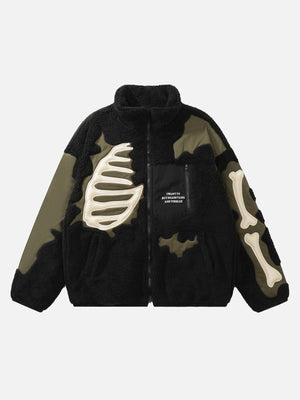 Tntwear® - Street Retro Skull Loose Lambswool Jacket - 1927 - tntwear1
