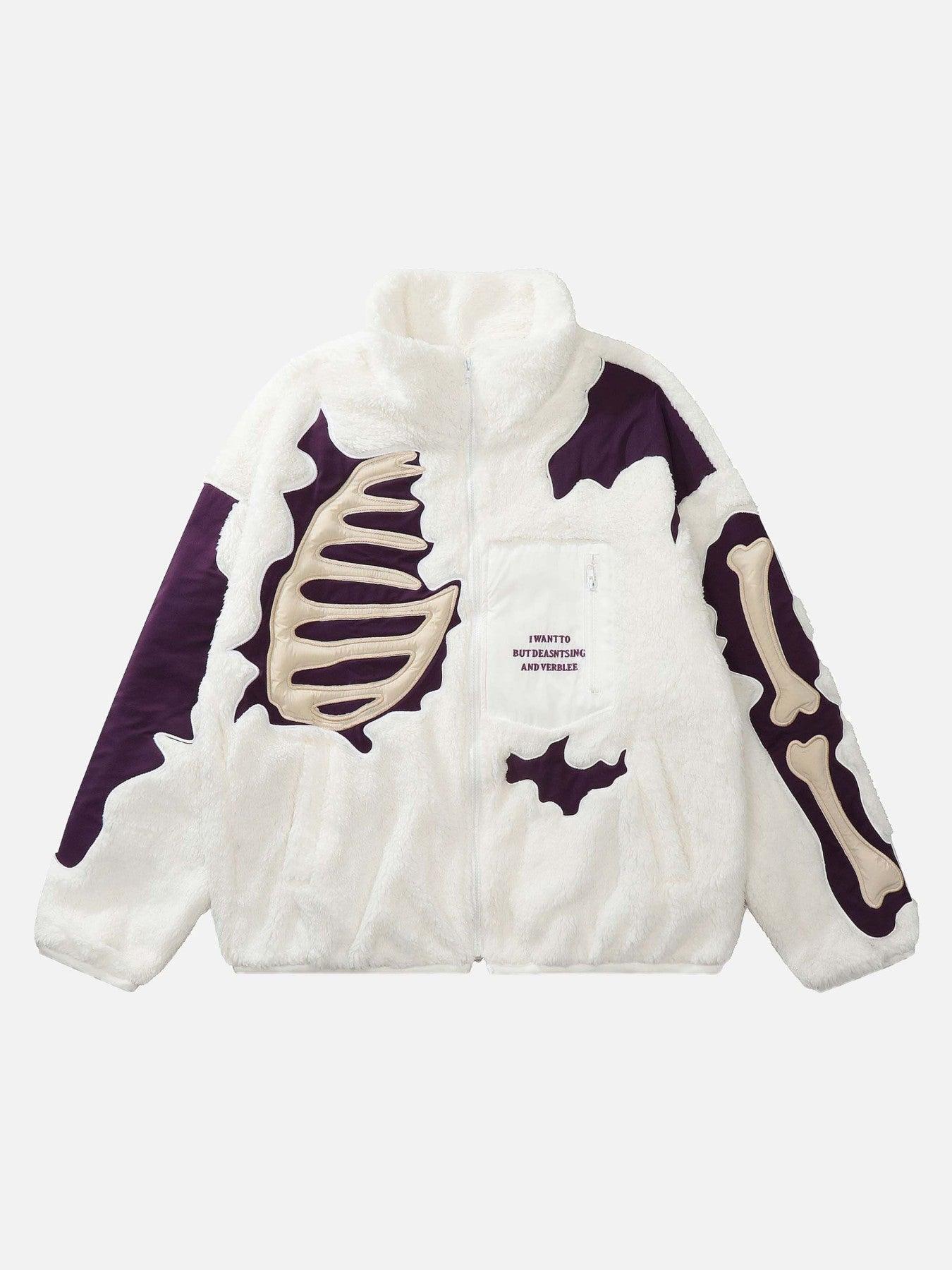 Tntwear® - Street Retro Skull Loose Lambswool Jacket - 1927 - tntwear1