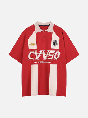 Tntwear® - Striped Number 10 Football Tee - tntwear1