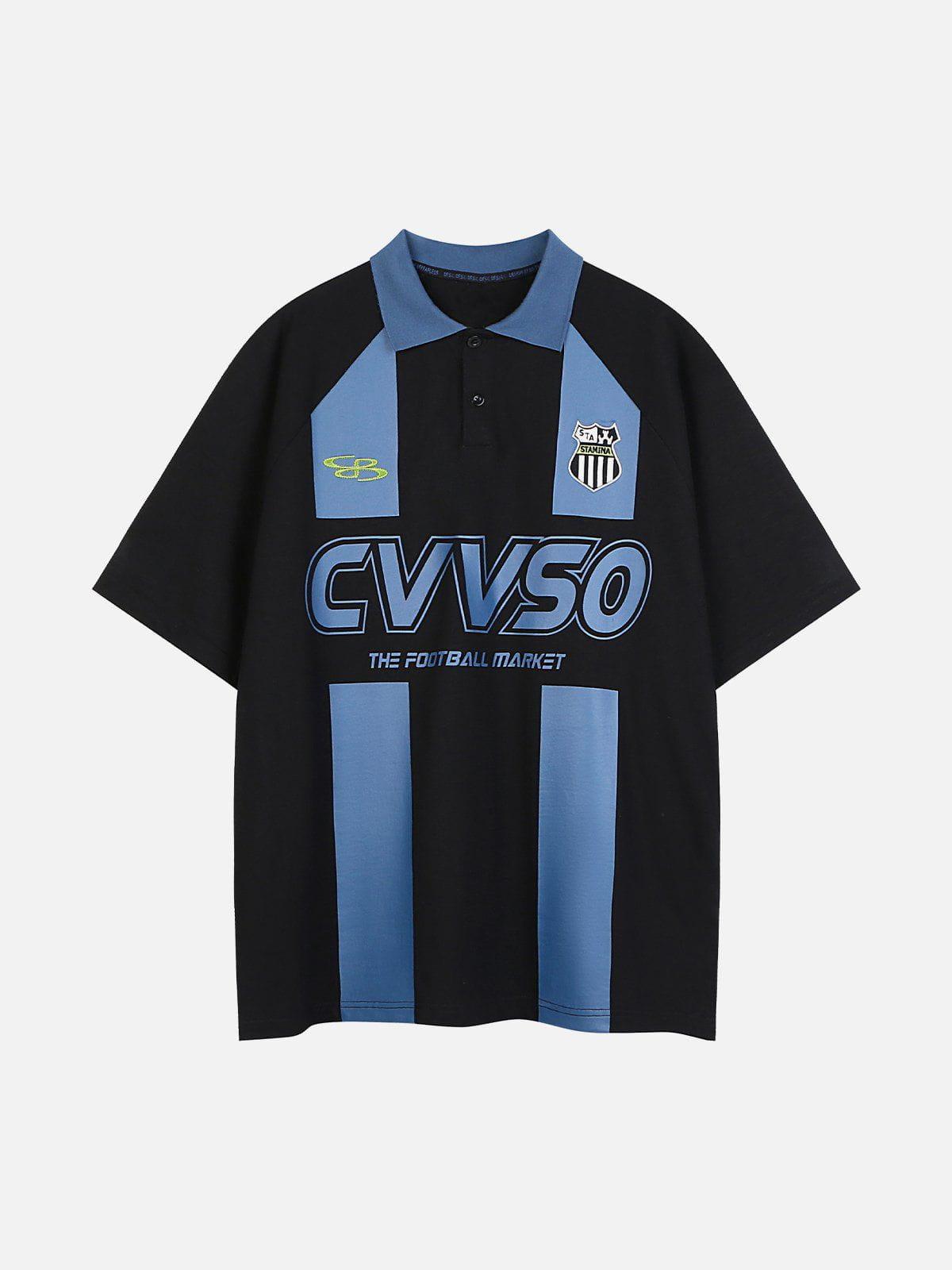 Tntwear® - Striped Number 10 Football Tee - tntwear1