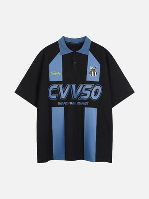 Tntwear® - Striped Number 10 Football Tee - tntwear1