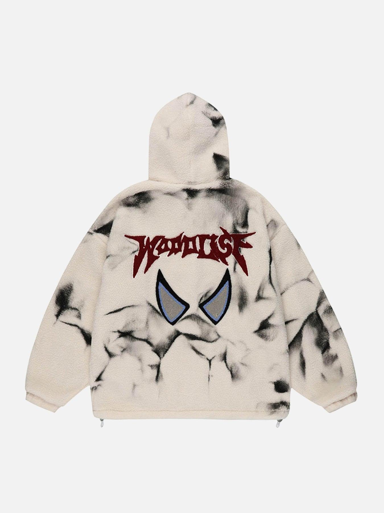 Tntwear® - Tie-dyed Lambswool Loose Cotton Jacket - 1840 - tntwear1