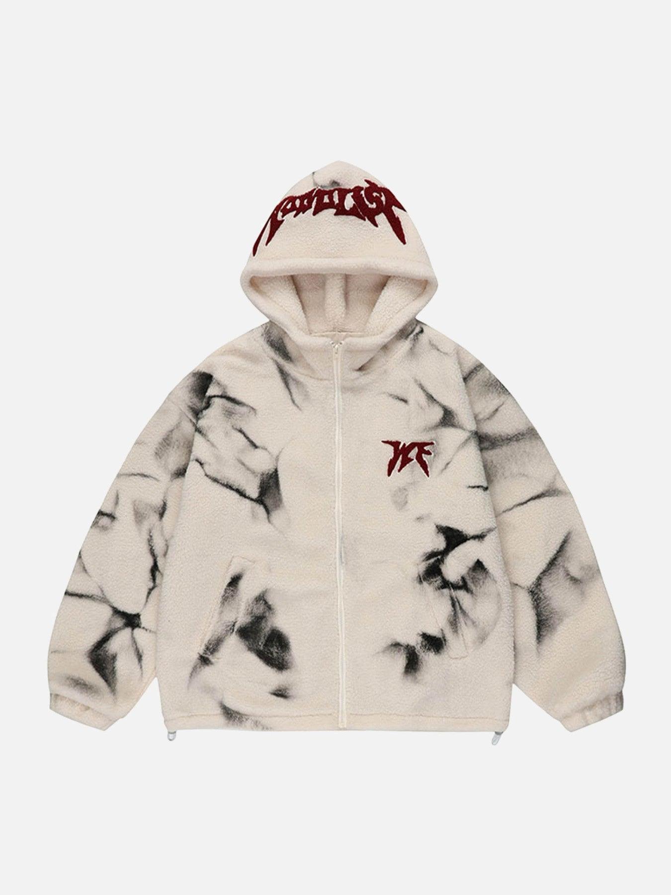 Tntwear® - Tie-dyed Lambswool Loose Cotton Jacket - 1840 - tntwear1