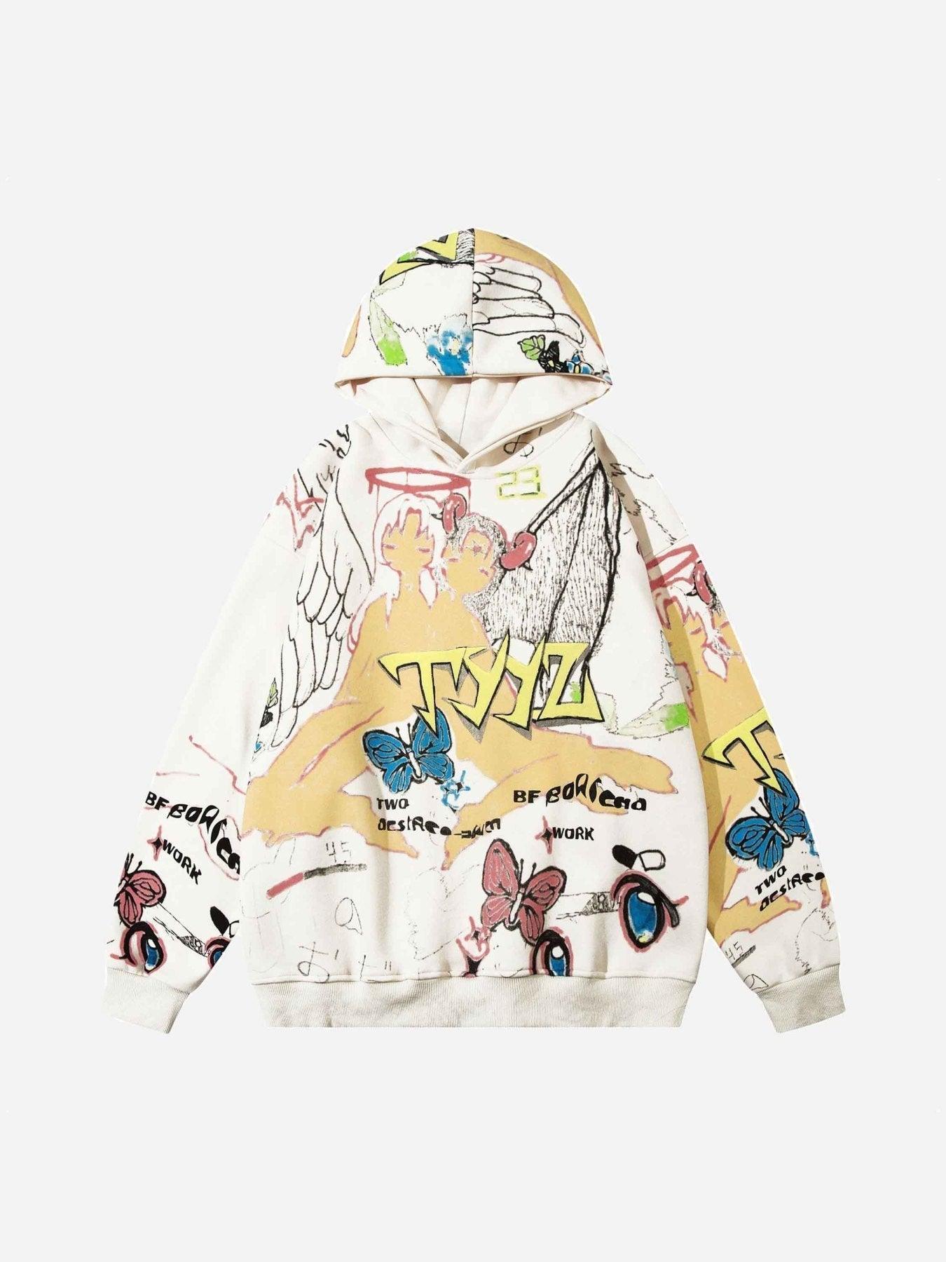 Tntwear® - Two-dimensional Graffiti Hoodie - tntwear1