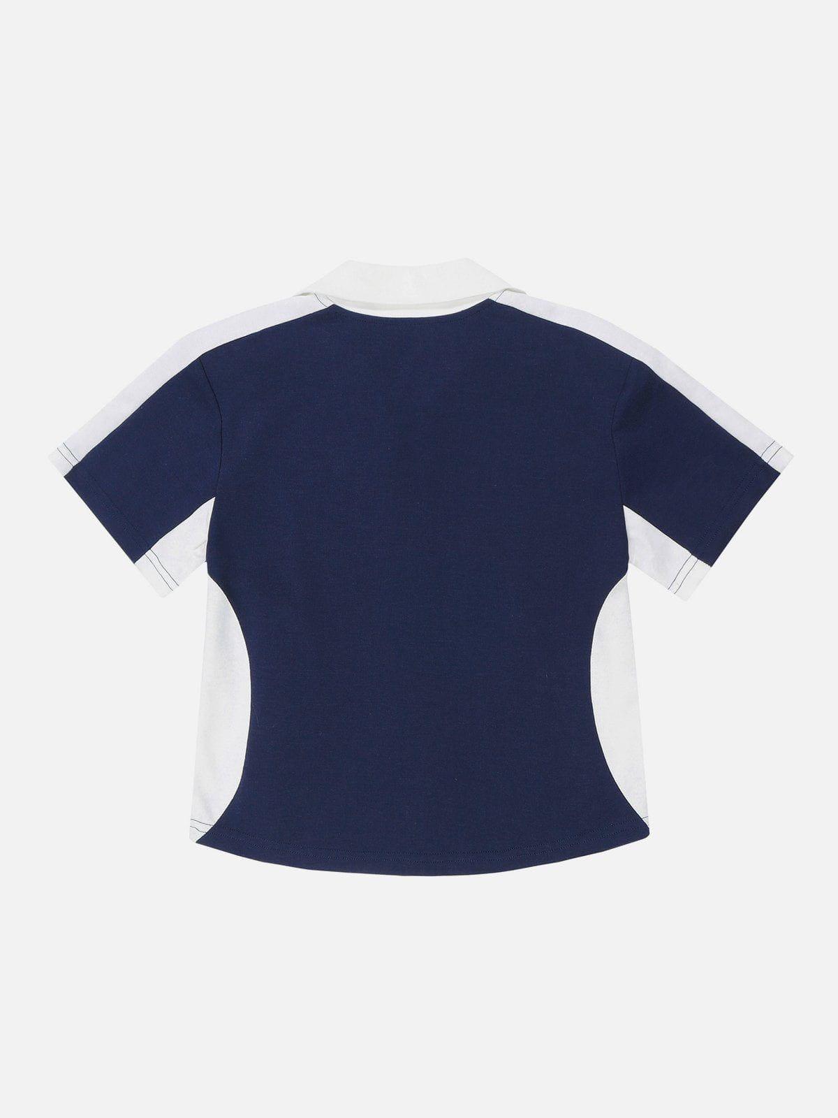 Tntwear® - UNBDNS Letter Patchwork Tee - tntwear1