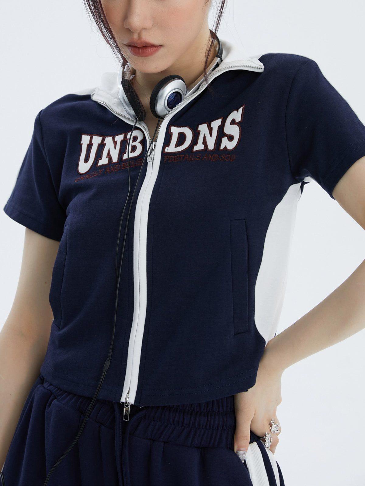 Tntwear® - UNBDNS Letter Patchwork Tee - tntwear1