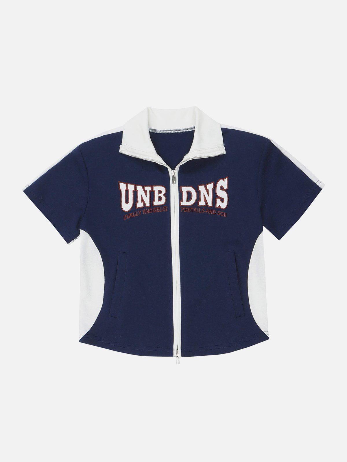 Tntwear® - UNBDNS Letter Patchwork Tee - tntwear1
