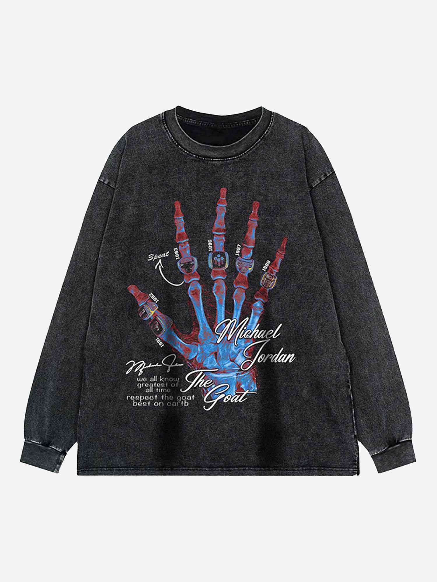 Tntwear® - Vintage Bone Loose Hoodie - tntwear1