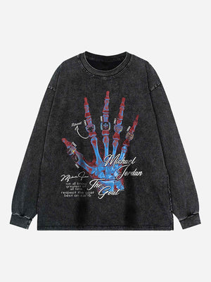 Tntwear® - Vintage Bone Loose Hoodie - tntwear1