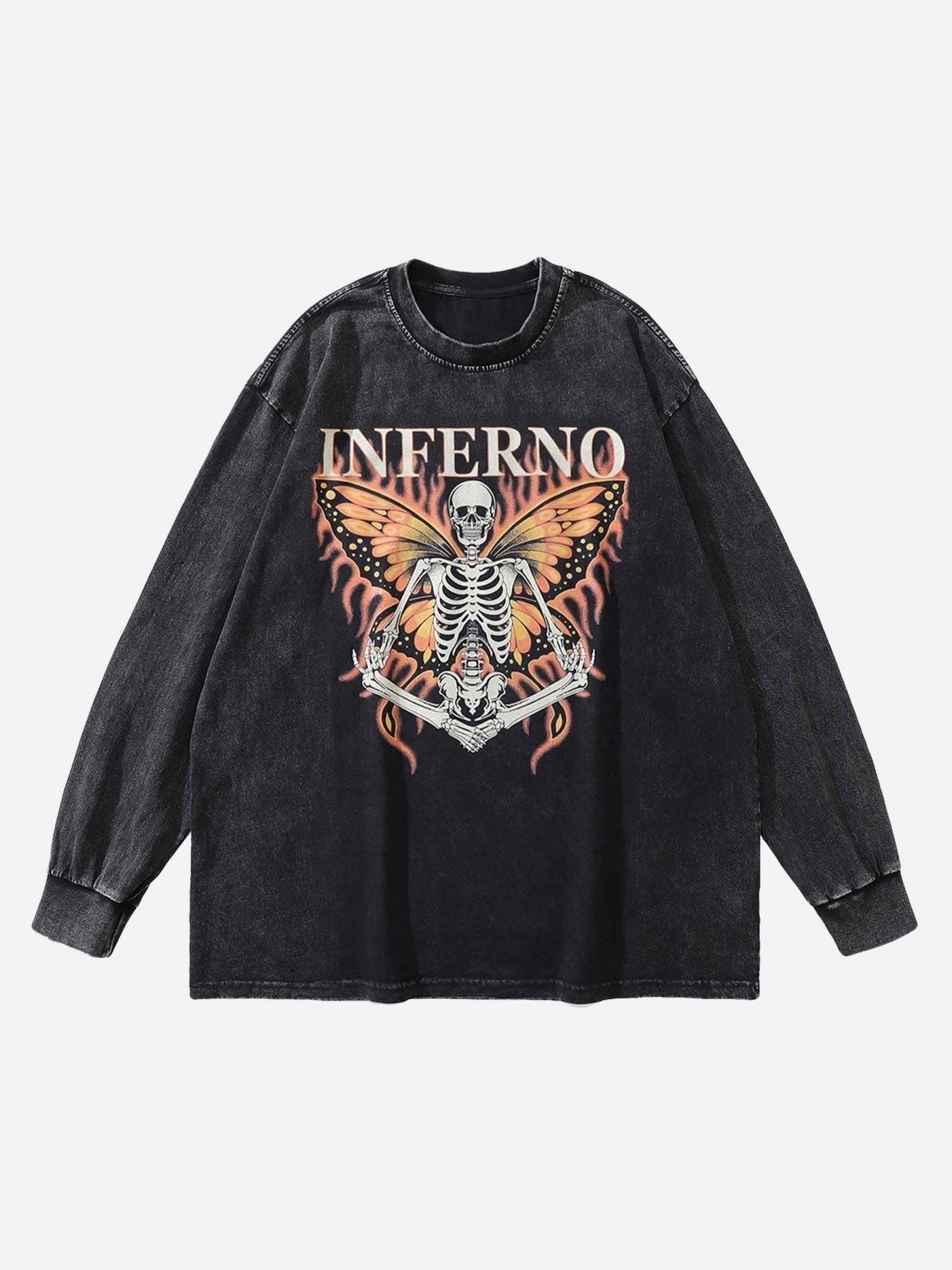 Tntwear® - Vintage Skull Crew Neck Sweatshirt - tntwear1