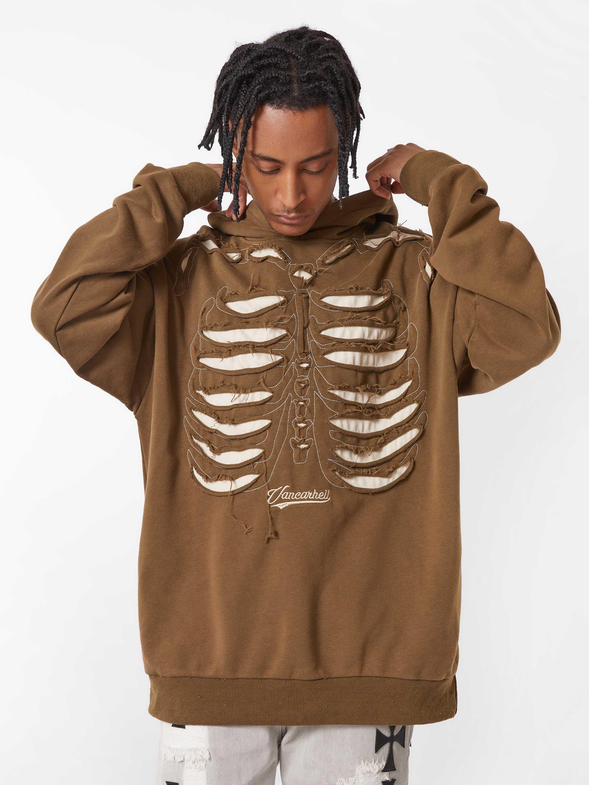 Tntwear® - Washed And Aged Hooded Sweatshirt - 1674 - tntwear1