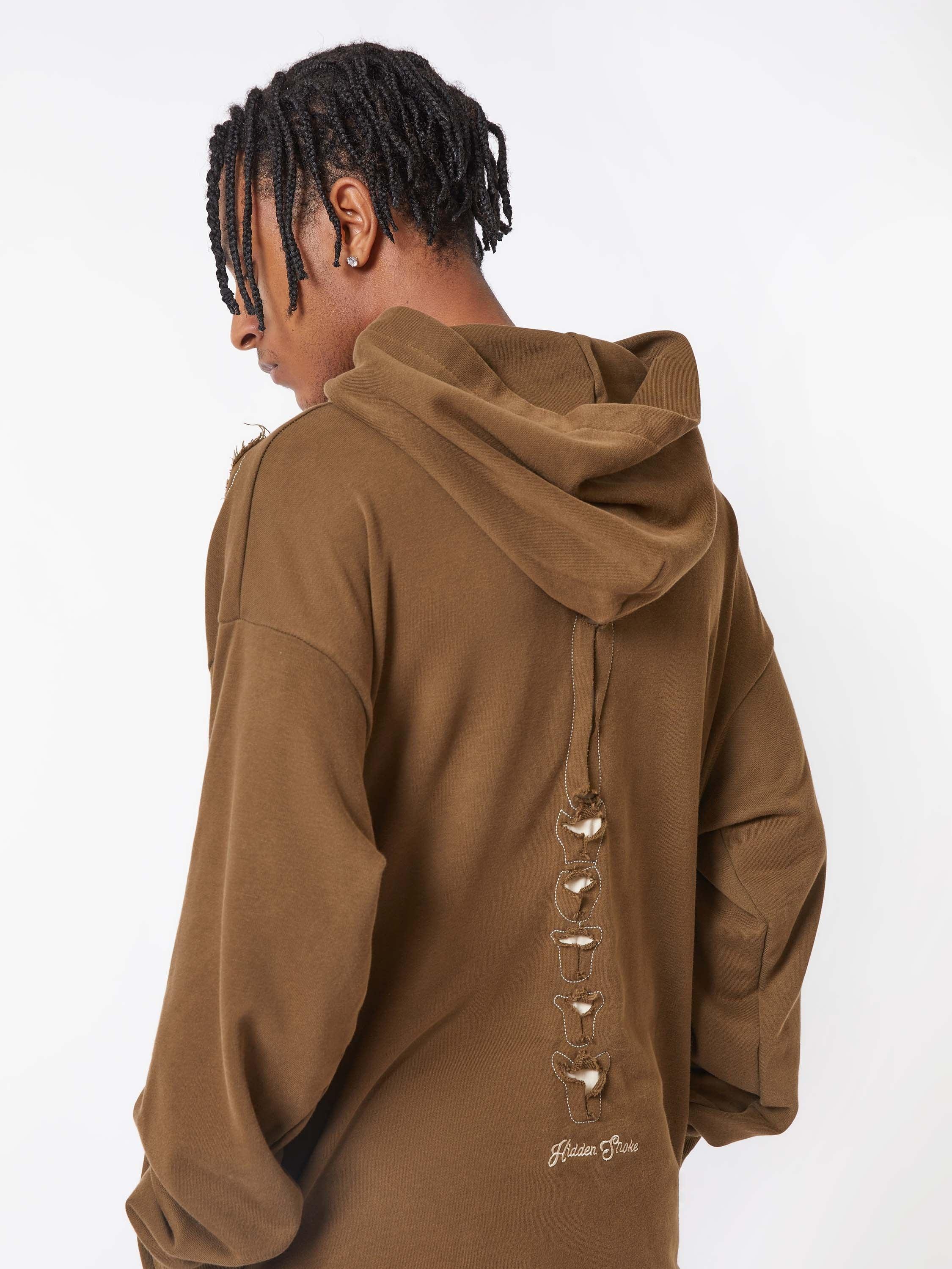 Tntwear® - Washed And Aged Hooded Sweatshirt - 1674 - tntwear1
