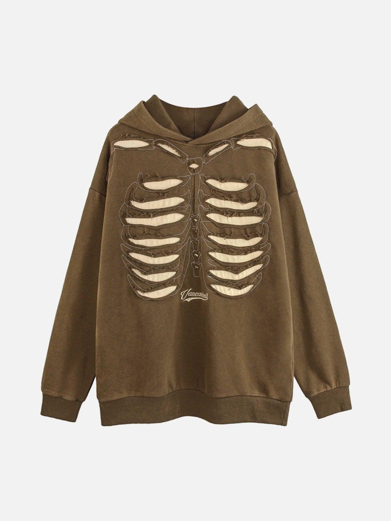 Tntwear® - Washed And Aged Hooded Sweatshirt - 1674 - tntwear1