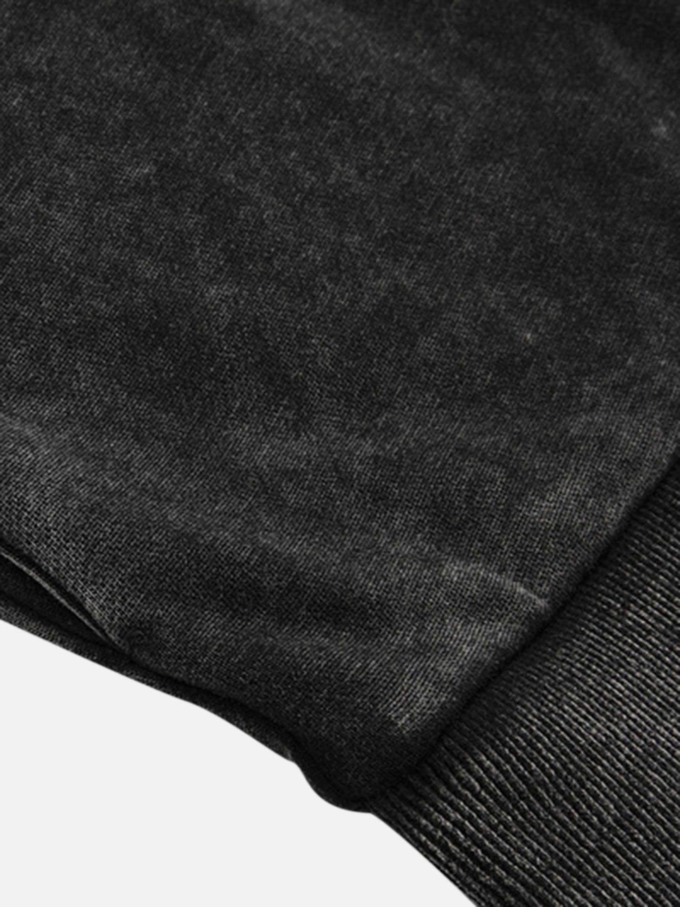 Tntwear® - Washed And Aged Hooded Sweatshirt - 1674 - tntwear1
