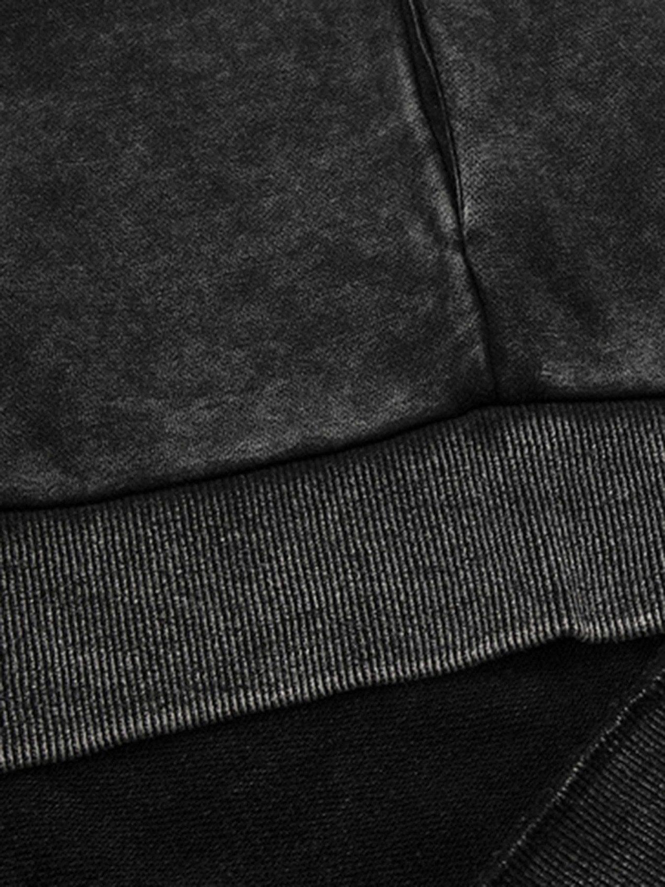 Tntwear® - Washed And Aged Hooded Sweatshirt - 1674 - tntwear1