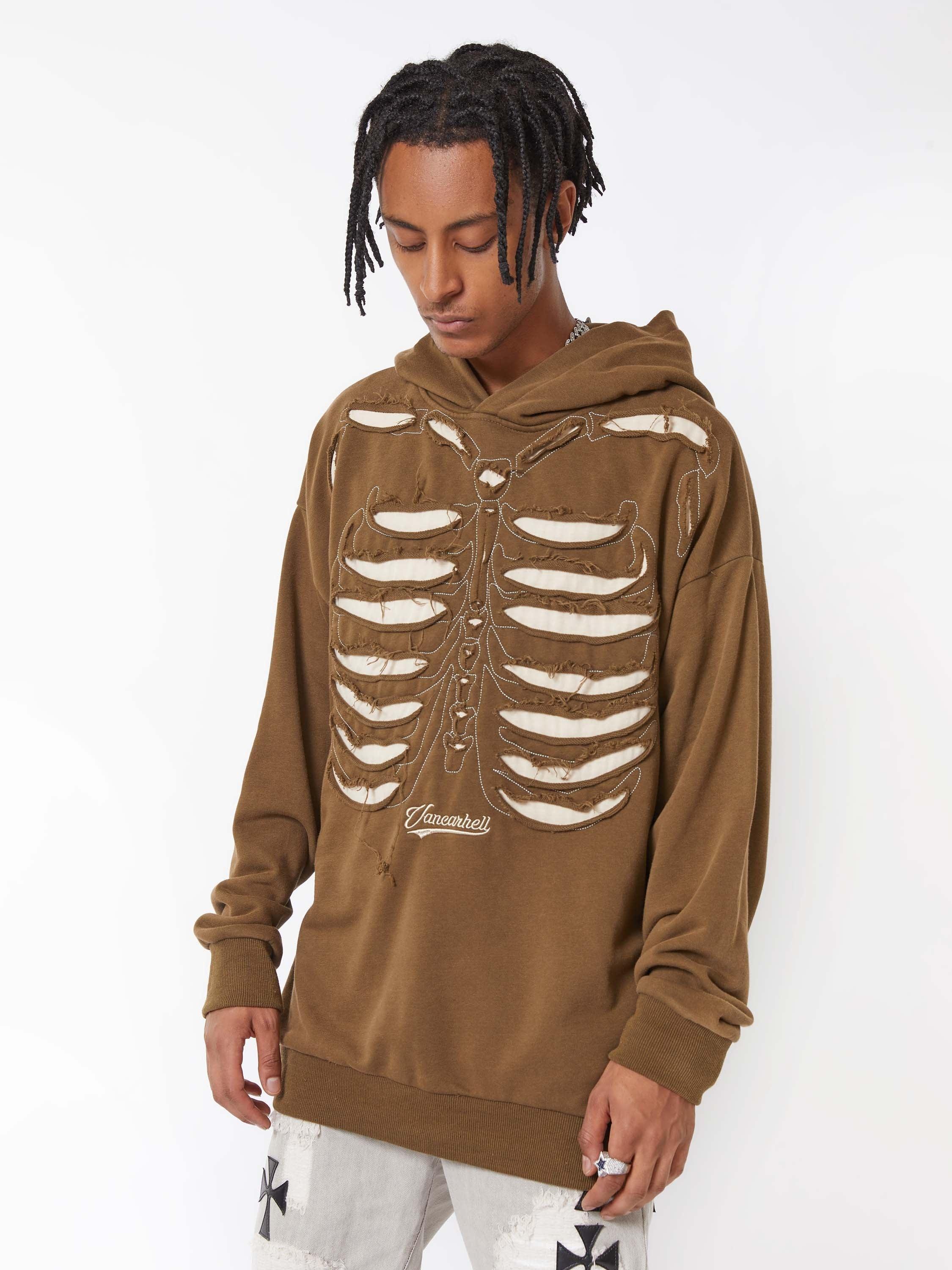 Tntwear® - Washed And Aged Hooded Sweatshirt - 1674 - tntwear1