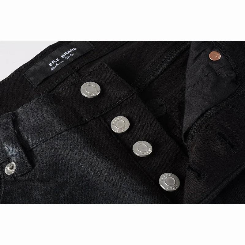 Premium Brand PRPL Roca Jeans Black Tag P001 - tntwear1