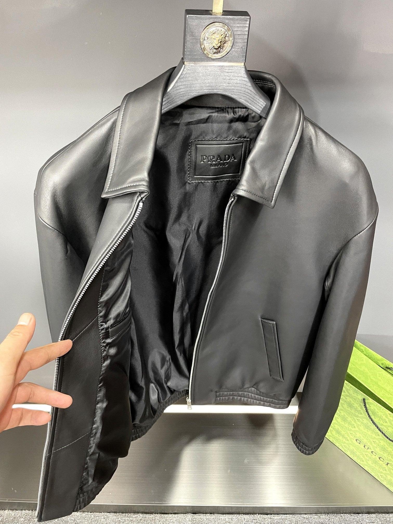 PRD Bomber Black Leather Jacket - tntwear1