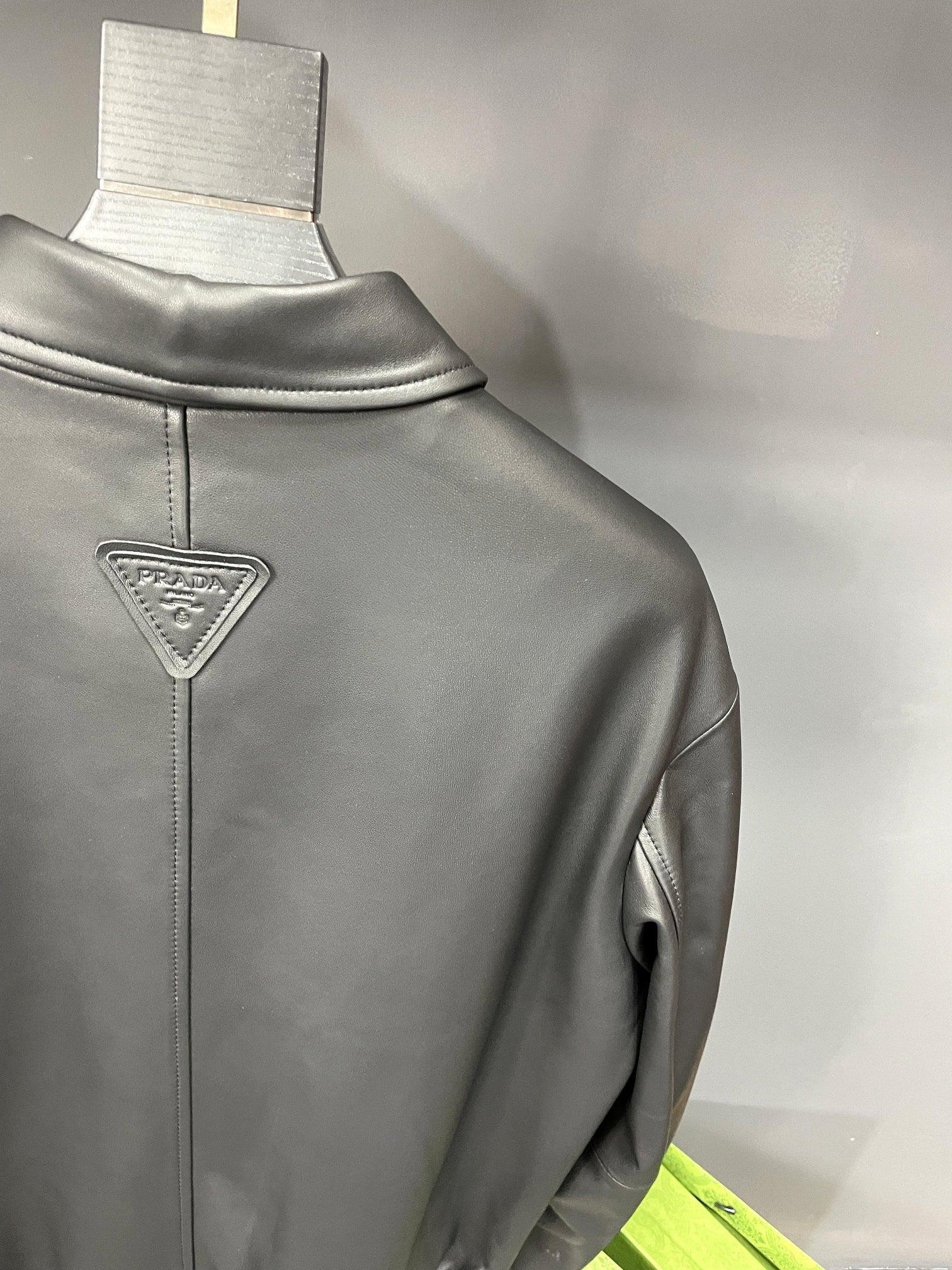 PRD Bomber Black Leather Jacket - tntwear1