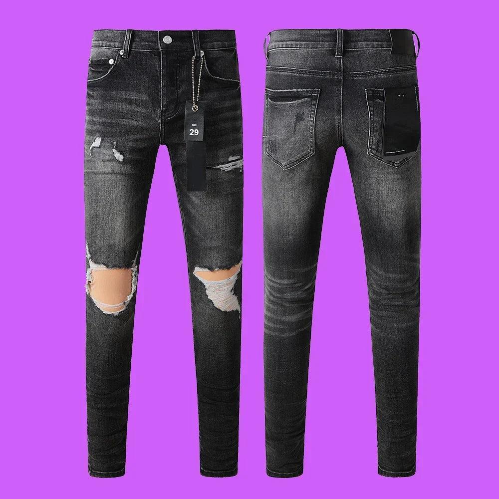 Premium Brand PRPL Roca Jeans Black Tag P003 - tntwear1