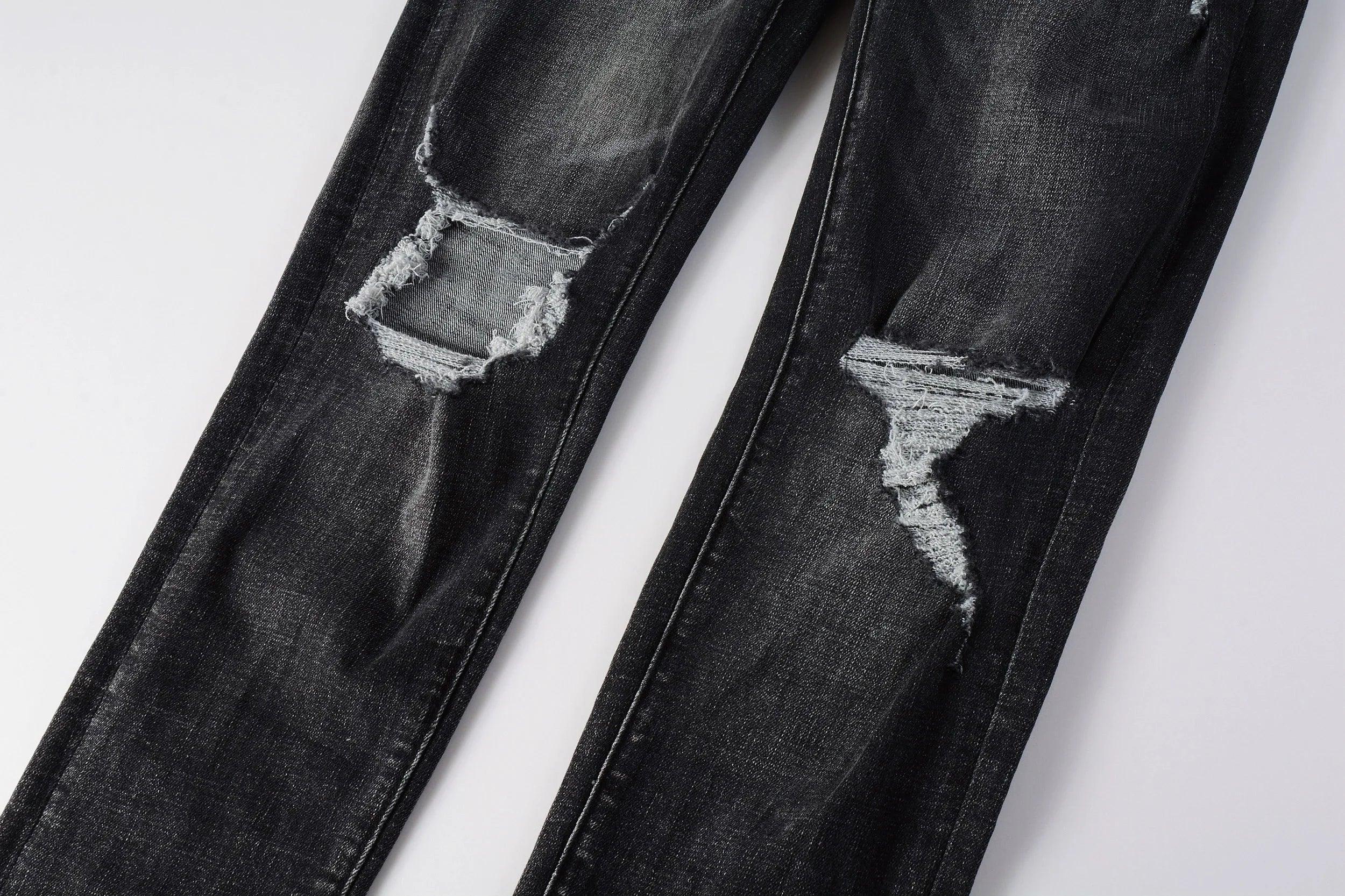 Premium Brand PRPL Roca Jeans Black Tag P003 - tntwear1
