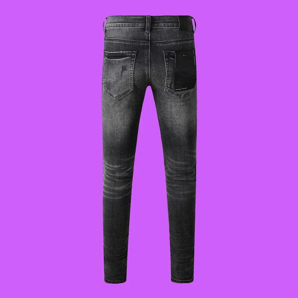 Premium Brand PRPL Roca Jeans Black Tag P003 - tntwear1