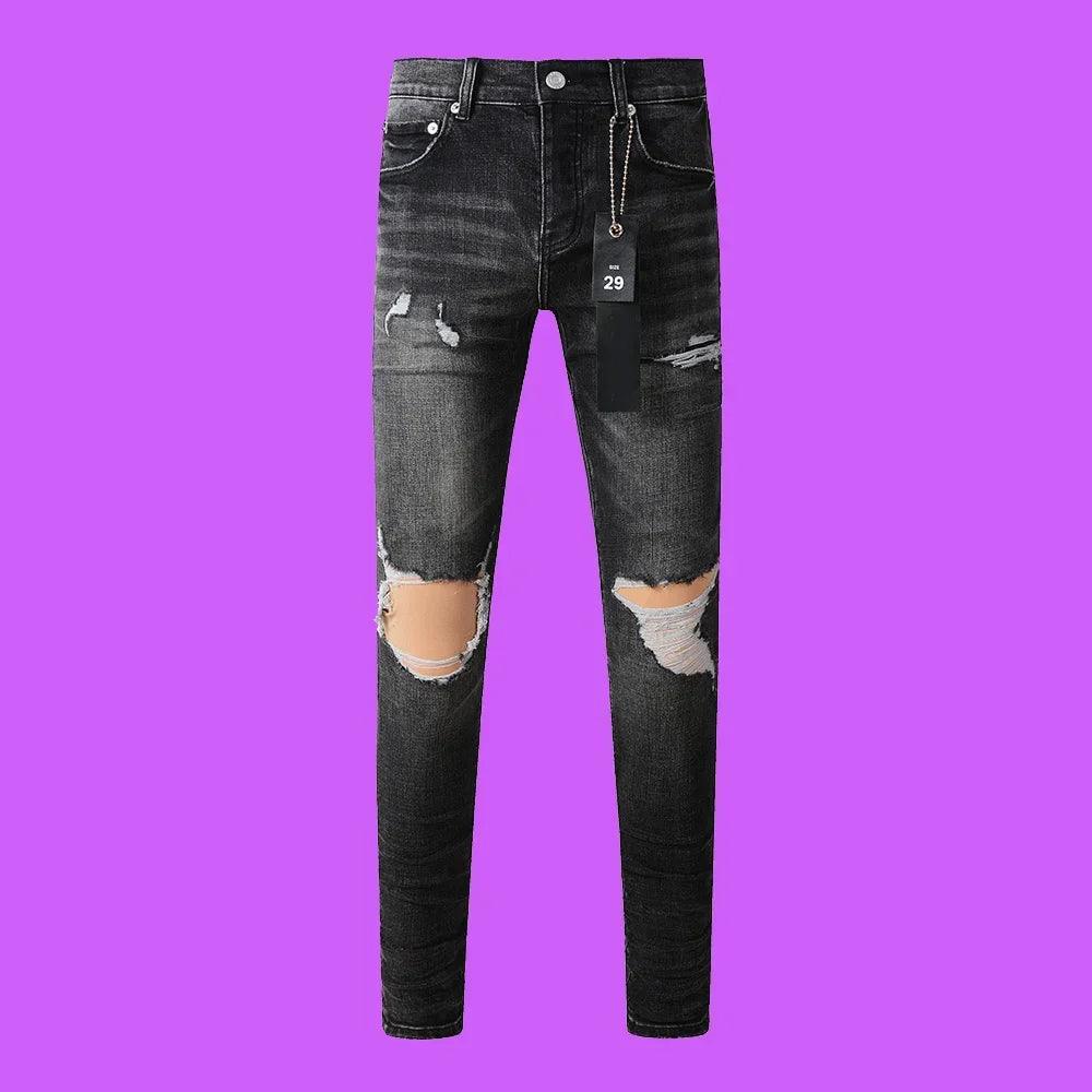 Premium Brand PRPL Roca Jeans Black Tag P003 - tntwear1