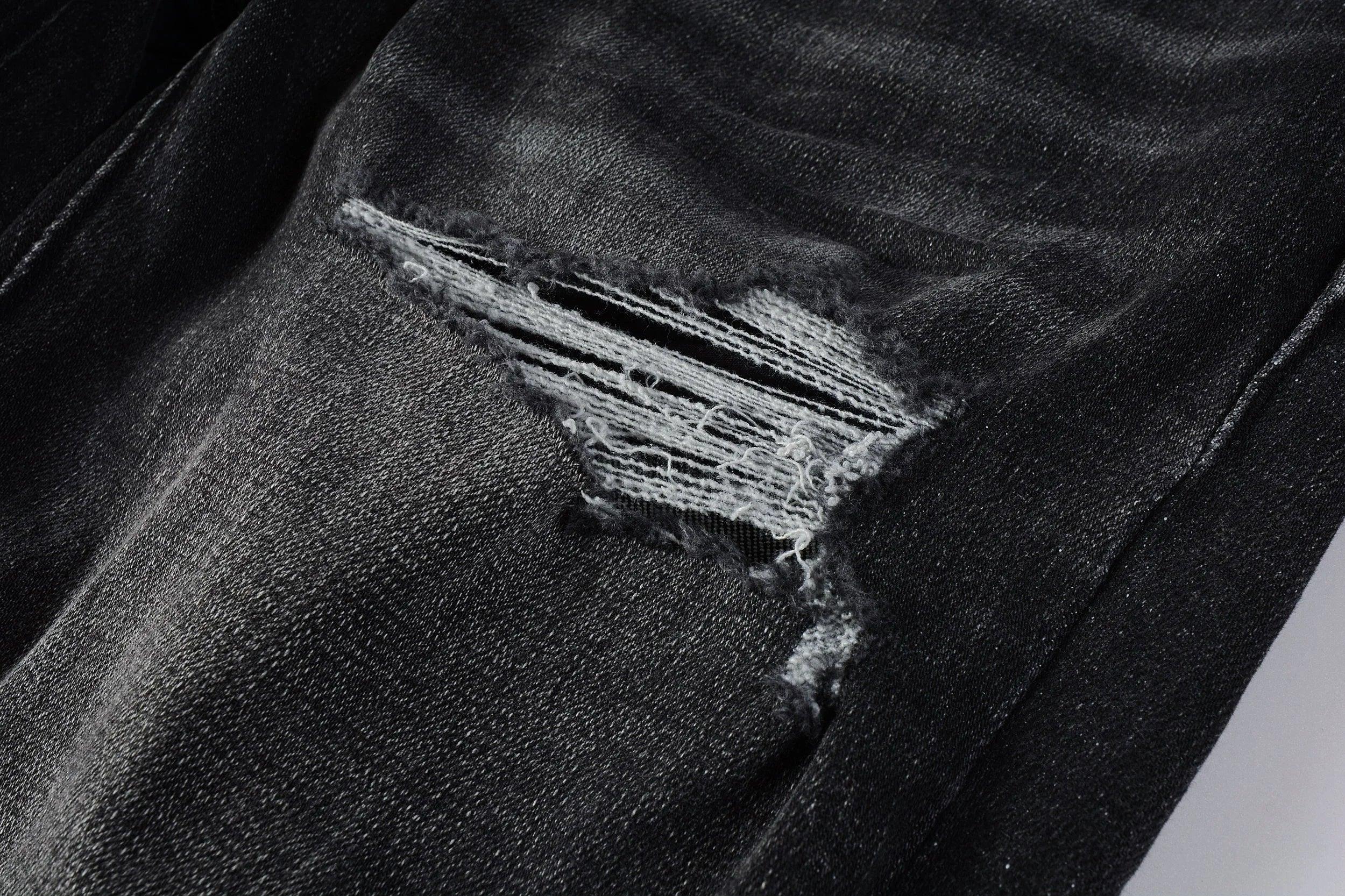 Premium Brand PRPL Roca Jeans Black Tag P003 - tntwear1